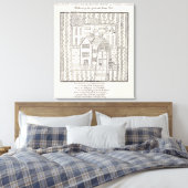 Holland's Leaguer oder Manor House, Paris Garden Leinwanddruck (Insitu (Schlafzimmer))