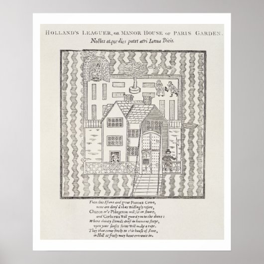 Holland's Leaguer oder Manor House, Paris Garden Poster (Vorne)