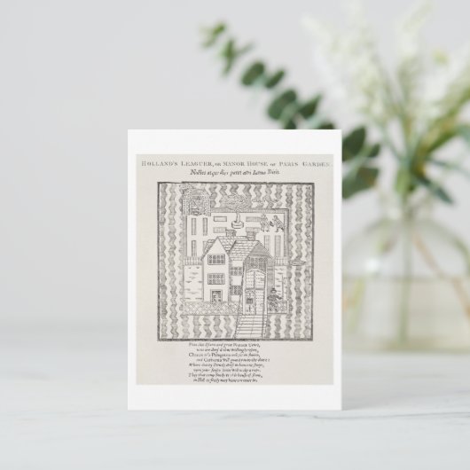 Holland's Leaguer oder Manor House, Paris Garden Postkarte (Stehend Vorderseite)