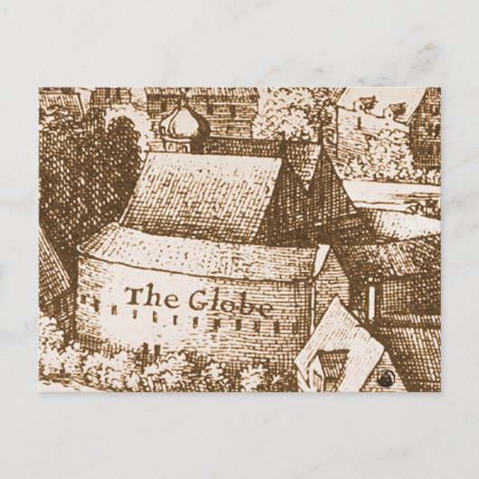 Hollars Globe-Theater Postkarte (Vorderseite)