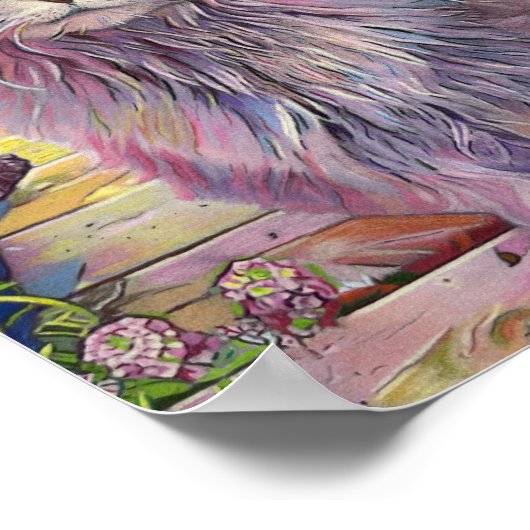 Hollchess Halas Farm Cat Poster (Ecke)