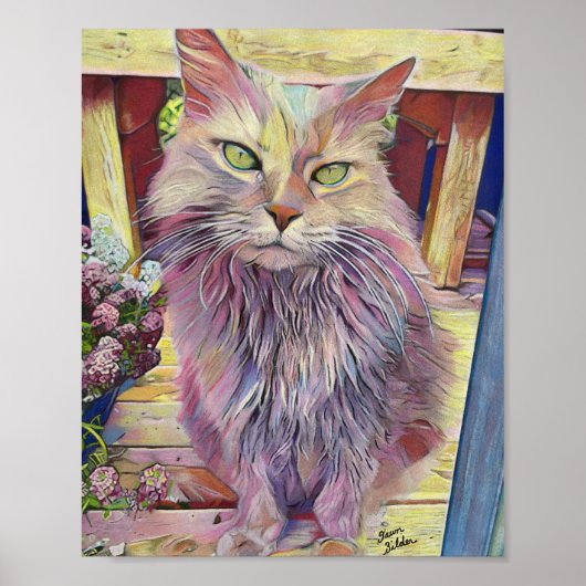 Hollchess Halas Farm Cat Poster (Vorne)