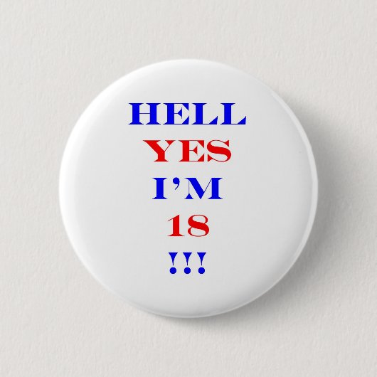 Hölle 18 ja! button (Vorderseite)