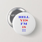 Hölle 18 ja! button (Vorne & Hinten)