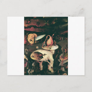 Hölle durch hieronymus bosch postkarte