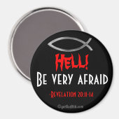 Hölle! Fürchte gotGod316.com Scripting Magnet (Vorderseite/Rückseite)