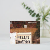 Hölle heiß postkarte (Stehend Vorderseite)