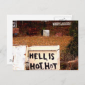 Hölle heiß postkarte (Vorne/Hinten)