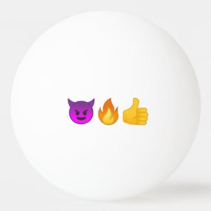 Hölle ja! Emoji 3-Stern Klingeln Pong Ball Tischtennisball