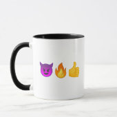 Hölle ja! | personalisierte Emoji Kaffee-Tasse Tasse (Links)