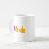 Hölle ja! |Personalized Emoji Kaffee-Tasse Kaffeetasse (Vorderseite Links)