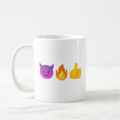 Hölle ja! |Personalized Emoji Kaffee-Tasse Kaffeetasse (Links)