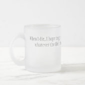 Hölle Mattglastasse (Links)