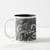 Hölle, 'vom göttlichen Comedy Zweifarbige Tasse (Links)