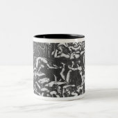 Hölle, 'vom göttlichen Comedy Zweifarbige Tasse (Mittel)