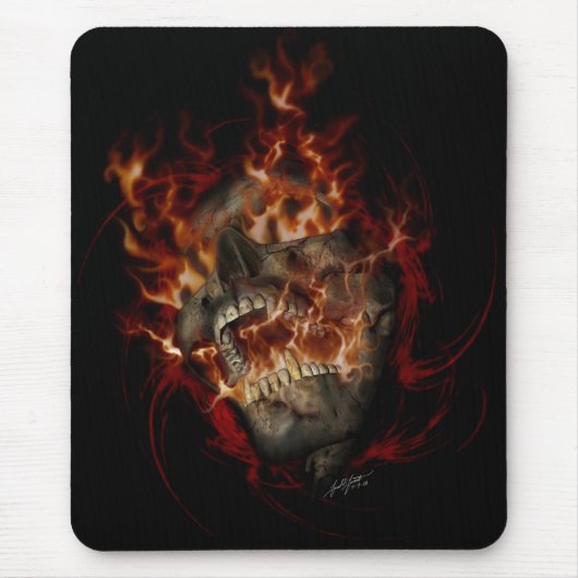 Höllen-Feuer Mousepad (Vorne)