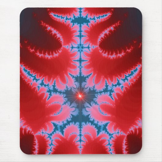 Höllen-Flammen-Fraktal Mousepad (Vorne)