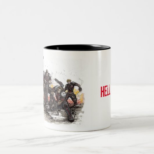 Höllen-Gruppe-Tasse Zweifarbige Tasse (Mittel)