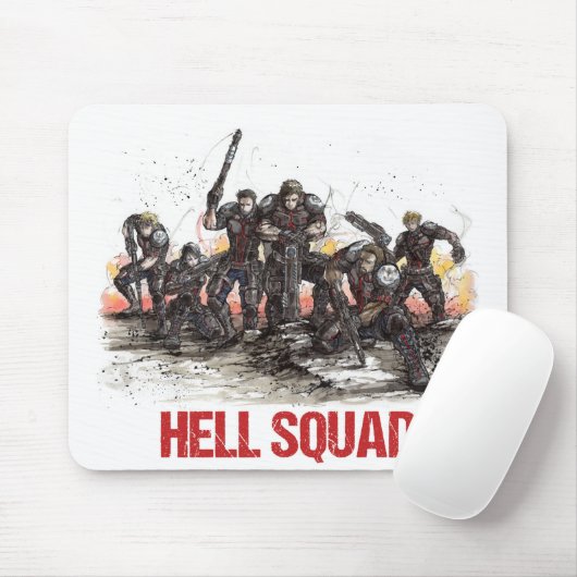 Höllen-Gruppen-Mausunterlage Mousepad (Mit Mouse)