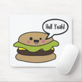 Höllen-ja Burger Mousepad (Mit Mouse)