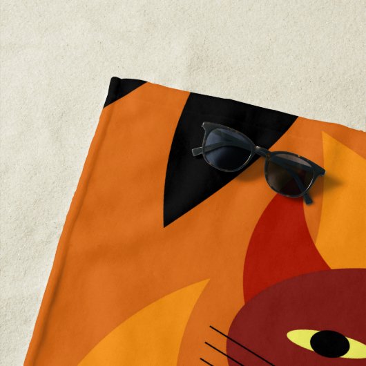 Höllen-Katze Strandtuch (Beispiel)