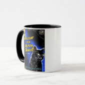 Höllen-Katze vom Weltraum! Tasse (Vorderseite Links)