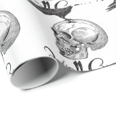 Höllen-Krähe Halloween Geschenkpapier (Rolleneckpunkt)