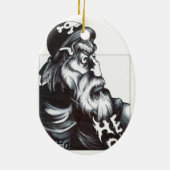 Höllen-Reiter Keramikornament (Hinten)