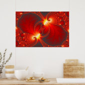 Höllenbestie - Fraktal Art Poster (Küche)