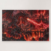 Höllendrache – Roter Blitzsturm Puzzle (Horizontal)