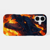 Höllenfeuer iPhone 16 Hülle (Rückseite (Horizontal))