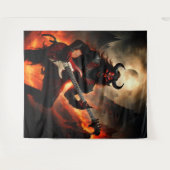 Höllenfeuerband Bass Wandteppich (Vorderseite (Horizontal))