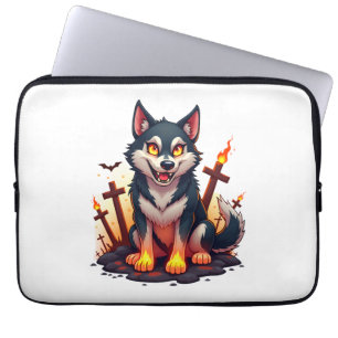 Höllenhund Husky Hund Laptopschutzhülle