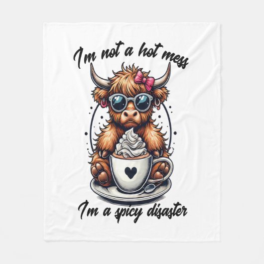 Höllenkaffee , Kaffeekühe Fleecedecke (Vorderseite)