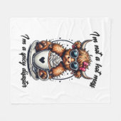 Höllenkaffee , Kaffeekühe Fleecedecke (Vorderseite (Horizontal))