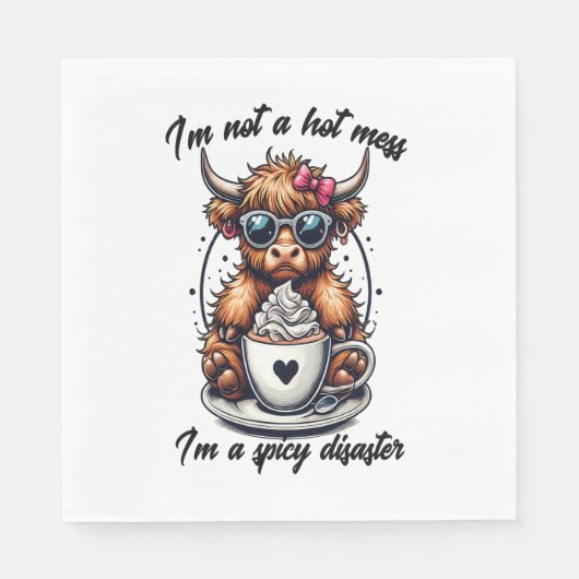 Höllenkaffee , Kaffeekühe Serviette (Vorderseite)