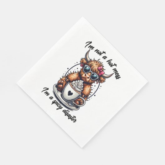 Höllenkaffee , Kaffeekühe Serviette (Ecke)