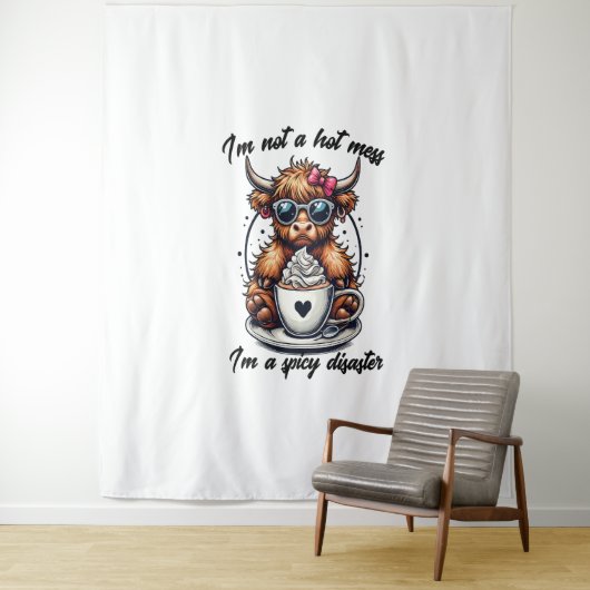 Höllenkaffee , Kaffeekühe Wandteppich (Beispiel)