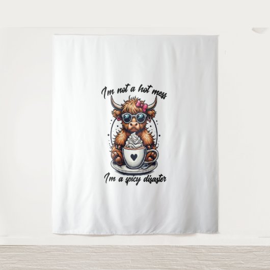 Höllenkaffee , Kaffeekühe Wandteppich (Vorderseite)