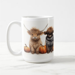 Höllenkälber Kuh Baby Highland Kühe Pumpkins Kaffeetasse