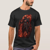 🔥👹 Höllenkönig – Dark Fantasy Krieger T- T-Shirt (Vorderseite)
