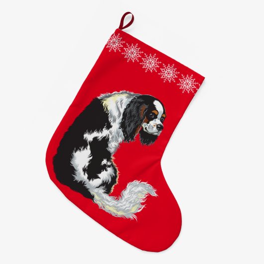 Höllenkönig spaniel großer weihnachtsstrumpf (Vorderansicht (hängend))