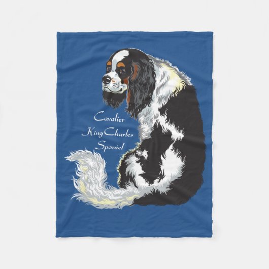 Höllenkönige Spaniels Fleecedecke (Vorderseite)