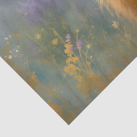 Höllenkuh auf der Floralwiese Nah Seidenpapier (Detail)