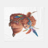 Höllenkuh , Coole Kuh , Sonnenblase Fleecedecke (Vorderseite (Horizontal))