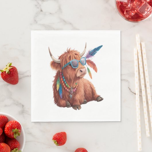 Höllenkuh , Coole Kuh , Sonnenblase Serviette (Beispiel)