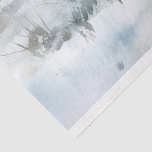 Höllenkuh im Schnee 2 Dekoupage Papier (Ausschnitt)