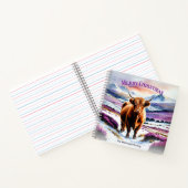 Höllenkuh im Schnee Wasserfarbe Gewohnte Weihnacht Notizblock (Innenseite)