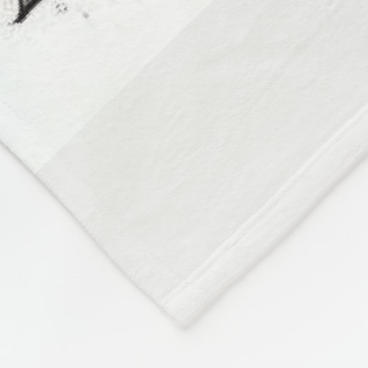 Höllenkuh mit Blumenhut Fleecedecke (Ecke)