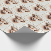 Höllenkuh mit Blumenkopfteil Geschenkpapier (Ecke)